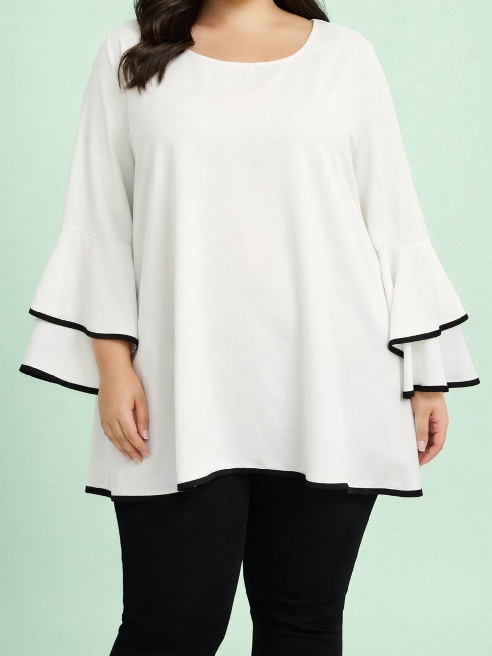 Pink Coconut Boutique Bell Sleeve Blouse